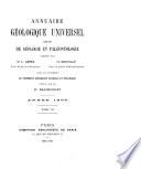 Annuaire géologique universel