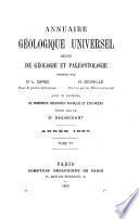 Annuaire géologique universel