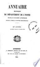 Annuaire historique du departement de l'Yonne