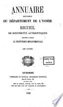 Annuaire historique du departement de l'Yonne