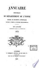 Annuaire historique du departement de l'Yonne