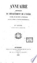 Annuaire historique du departement de l'Yonne