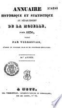 Annuaire historique et statistique du département de la Moselle pour l'année ...