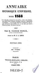 Annuaire historique, ou histoire politique et litteraire ... par C(harles) l(ouis) Lesur