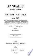 Annuaire historique, ou histoire politique et litteraire ... par C(harles) l(ouis) Lesur