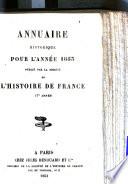 Annuaire historique pour l'année ...