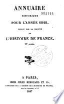 Annuaire historique pour l'année