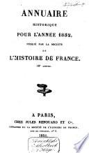 Annuaire historique pour l'année ....