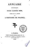 Annuaire historique pour l'année ...