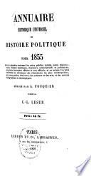 Annuaire historique universel