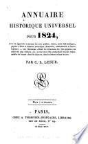 Annuaire historique universel, ou, Histoire politique