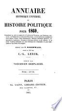 Annuaire historique universel, ou, Histoire politique