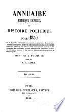 Annuaire historique universel, ou, Histoire politique