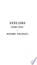 Annuaire historique universel ou histoire politique