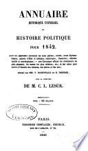 Annuaire historique universel, ou, Histoire politique