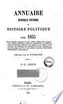 Annuaire historique universel, ou Histoire politique pour ... C.L. Lesur