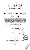 Annuaire historique universel, ou Histoire politique pour ... C.L. Lesur