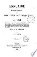 Annuaire historique universel, ou Histoire politique pour ... C.L. Lesur