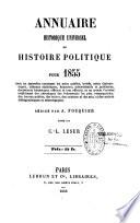 Annuaire historique universel .....précédé d'une introduction ou tableau de la situation politique, à la fin de 1817....