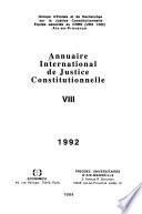 Annuaire International de Justice Constitutionnelle