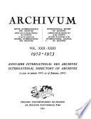 Annuaire international des archives