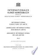 Annuaire International Des Beaux-arts