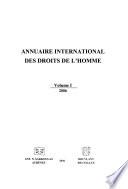 Annuaire international des droits de l'homme I - 2006