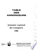 Annuaire national des transports