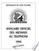Annuaire officiel des abonnés au téléphone pour l'année ...