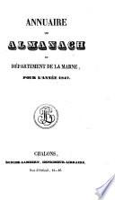 Annuaire, ou, Almanach du départmement de la Marne, pour l'an ...