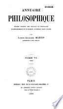 Annuaire philosophique