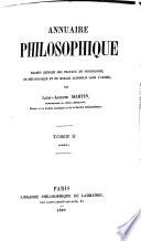 Annuaire philosophique