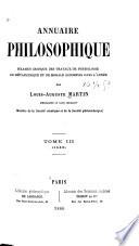 Annuaire philosophique