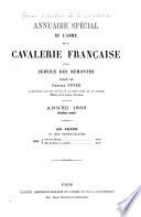 Annuaire spécial de l'arme de la cavalerie française et du service des remontes