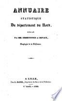 Annuaire statistique [afterw.] Annuaire du département du Nord. An xi-1890