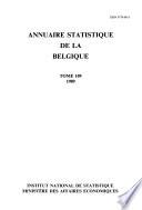 Annuaire statistique de la Belgique