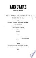 Annuaire statistique et administratif du département du Pas-de-Calais