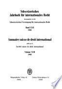 Annuaire suisse de droit international