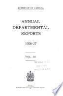 Annual Departmental Reports
