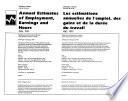 Annual Estimates of Employment, Earnings and Hours