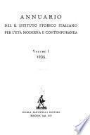 Annuario dell'Istituto storico italiano per l'età moderna e contemporanea