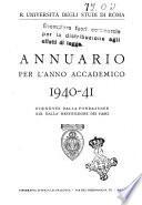 Annuario per l'anno accademico ...