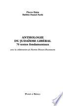 Livre Anthologie du judaïsme libéral