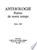 Anthologie poètes de notre temps
