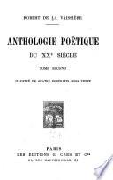 Anthologie poétique du XXe siècle ...