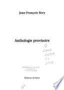 Anthologie provisoire