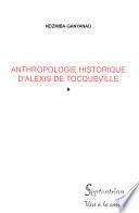Anthropologie historique d'Alexis de Tocqueville