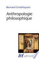Anthropologie philosophique