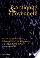 Antiquité et citoyenneté