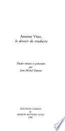 Antoine Vitez, le devoir de traduire